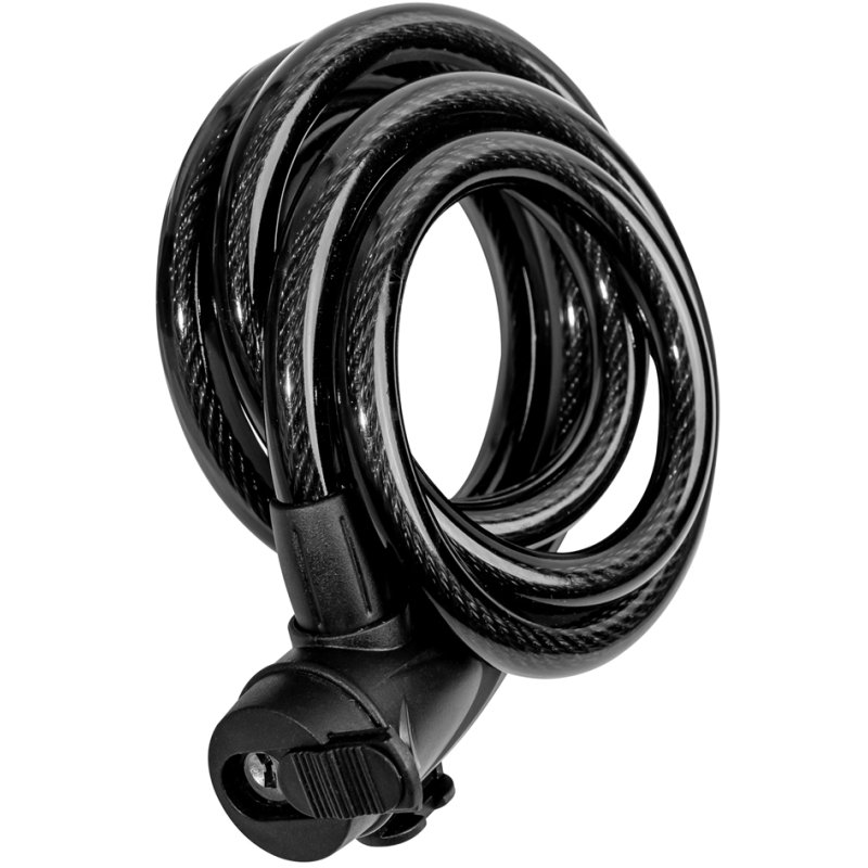 BRÜDER MANNESMANN antivol câble pour vélo, 1,8 mètre, noir